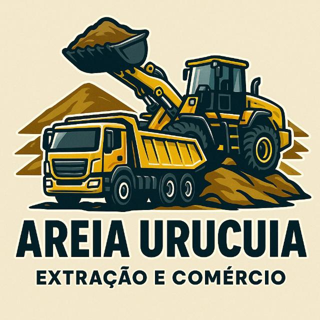 Areia Urucuia — extração e comércio, com caminhão e pá carregadeira